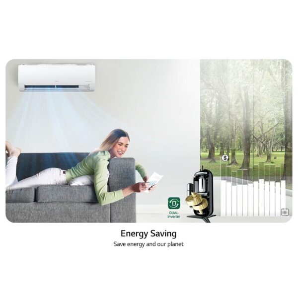 LG Split AC 1.0HP Dual Inverter: Advanced Features for Comfort - Image 9