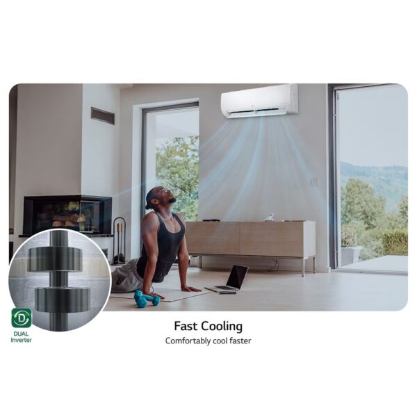 LG Split AC 1.0HP Dual Inverter: Advanced Features for Comfort - Image 10