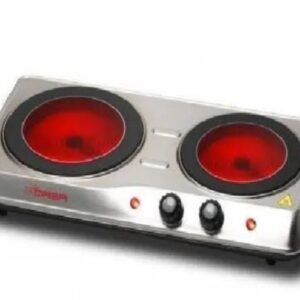 QASA E-COOKING PLATE 2 BURNERS QCP-2000 ceramic