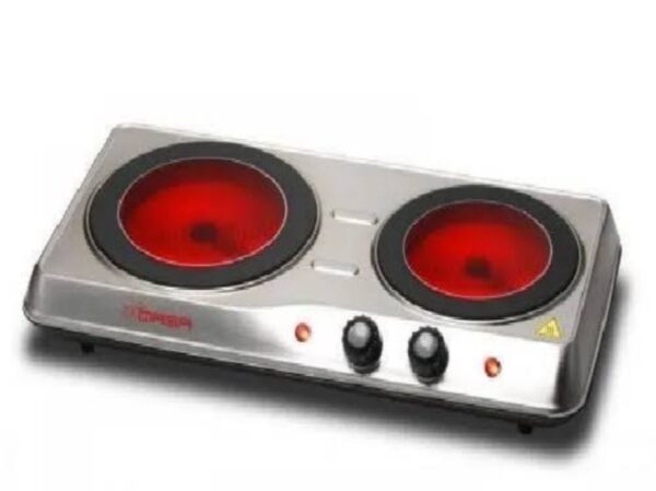 QASA E-COOKING PLATE 2 BURNERS QCP-2000 ceramic