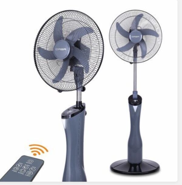 QASA16"RECHARGEABLE FAN QRF-7916 VIGOR ASH COLOR,6V7AH BATTERY