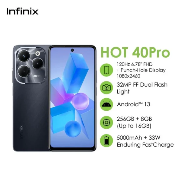 Infinix Hot 40 x6836 8G Ram 256Gb Android Phone