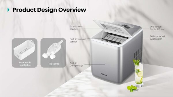Hisense 12KG Ice Maker ICM1244 - Image 3