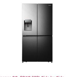 HISENSE RC-82WS 628L SIDE BY SIDE REFRIGERATOR BLACK