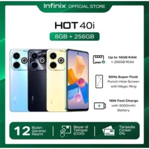Infinix Hot 40i X6528 with 8GB RAM and 256GB ROM Android Phone