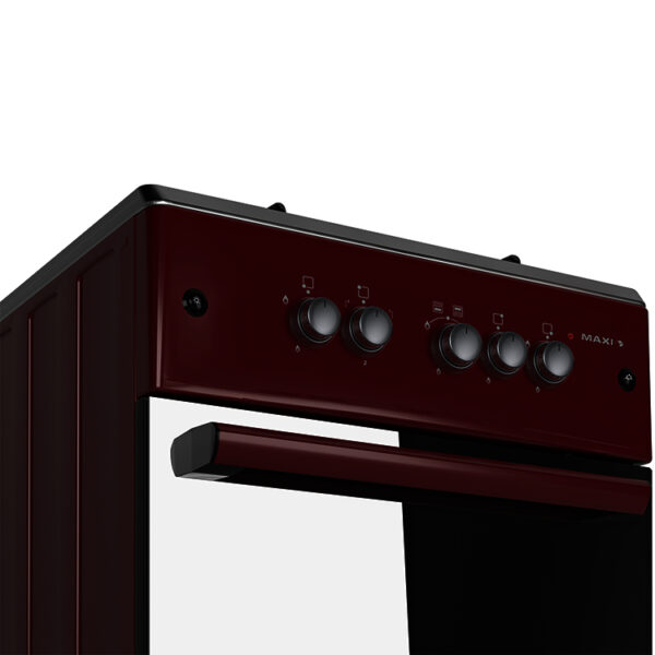Maxi 60*60 (3+1) Burner Gas Cooker Red - Image 3