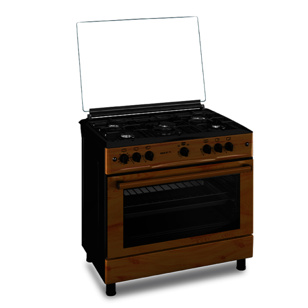 Maxi 60*90 5 Burner Gas Cooker Wood - Image 5