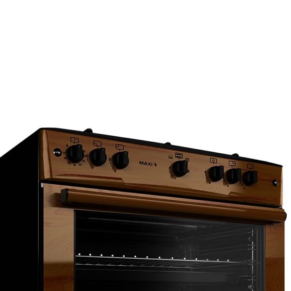 Maxi 60*90 5 Burner Gas Cooker Wood - Image 3