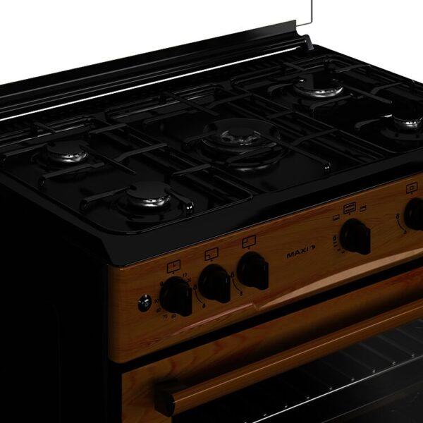 Maxi 60*90 5 Burner Gas Cooker Wood - Image 2