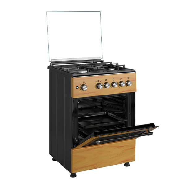 Maxi 60*60 (3+1) Burner Gas Cooker IGL Wood TR - Image 4
