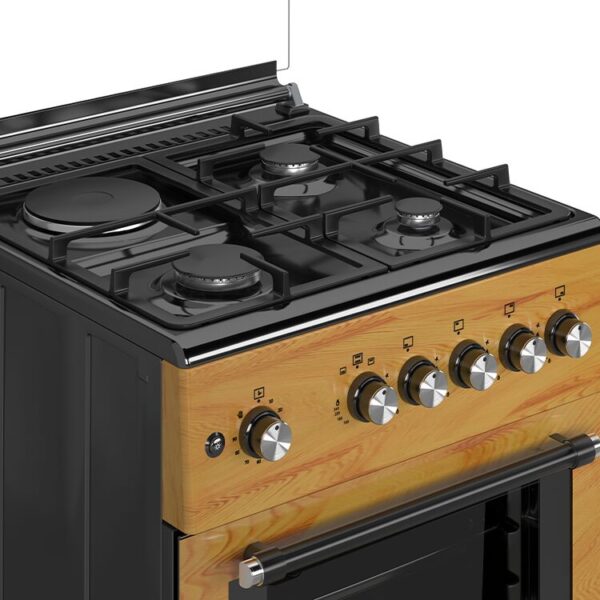Maxi 60*60 (3+1) Burner Gas Cooker IGL Wood TR - Image 5