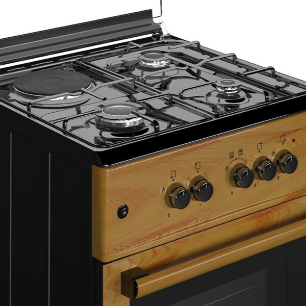 Maxi 60*60 (3+1) Burner Gas Cooker IGL Wood TR - Image 6