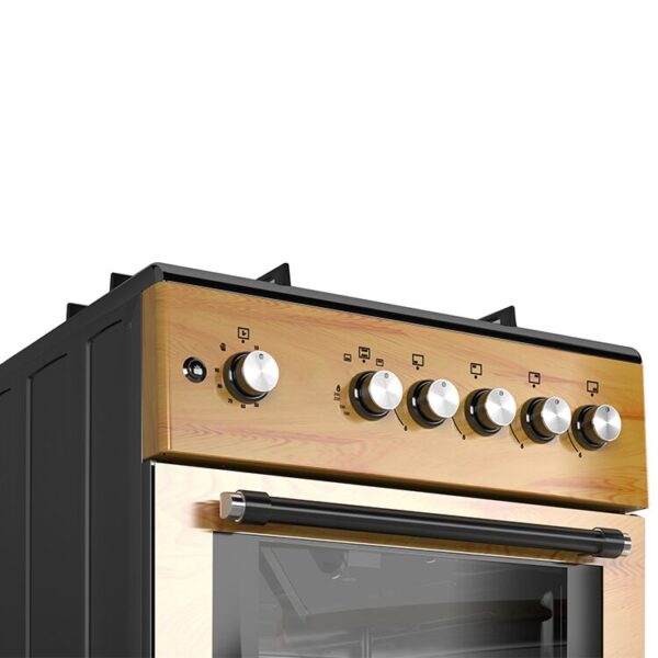 Maxi 60*60 (3+1) Burner Gas Cooker IGL Wood - Image 2