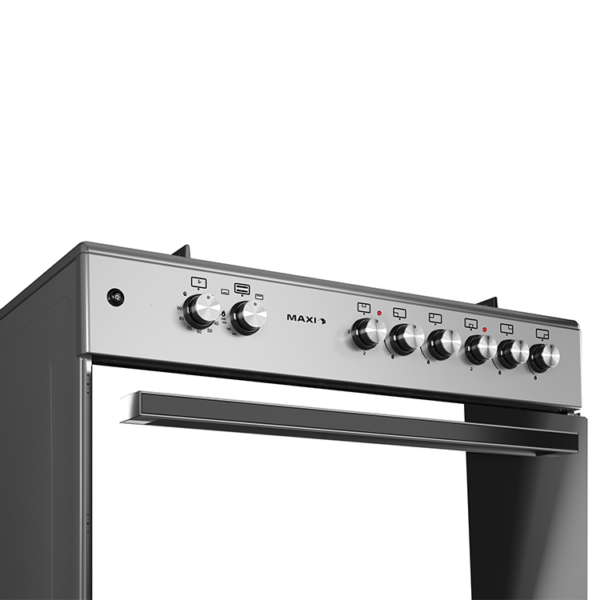 Maxi 60*90 (4+2) Burner Gas Cooker Matte INOX TR - Image 5